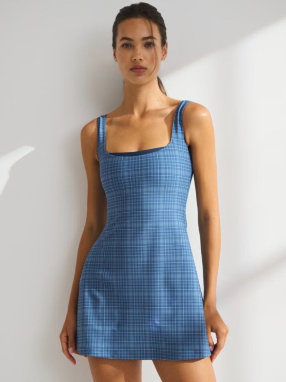 Abercrombie YPB sculptLUX Double-Layered Mini Dress